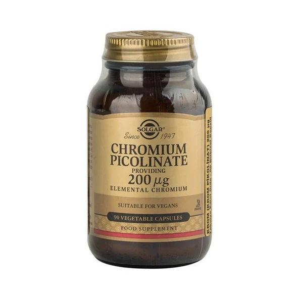 Chromium Picolinate 200 mcg Takviye Edici Gıda 90 Kapsül ürün görseli