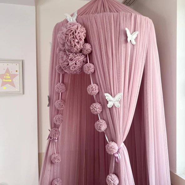 Pamuka Tül Cibinlik Deluxe Dusty Lilac - Resim 4