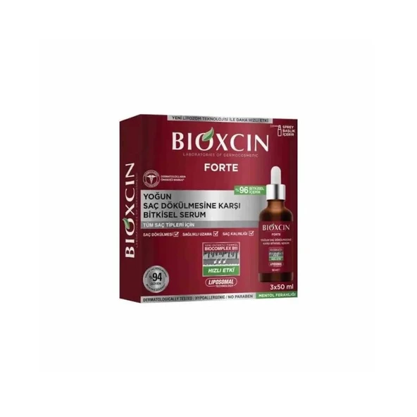 Forte Yoğun Saç Dökülmesine Karşı 3'lü Bitkisel Saç Serumu 3 x 50 ml ürün görseli