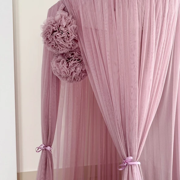 Pamuka Tül Cibinlik Plus Dusty Lilac - Resim 3
