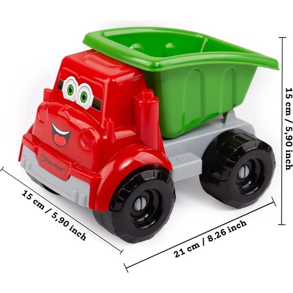 Think Master Ilk Kamyonum Oyuncak Kamyon Sevimli Kamyon, 21CM Büyük Oyuncak Kamyon - Resim 2
