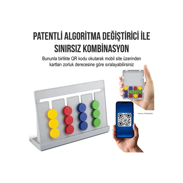 Think Master Master Abacus Rubik Abaküs Montessori Zeka Oyunu Dijital Oyun Kartları ile Destekli - Resim 4