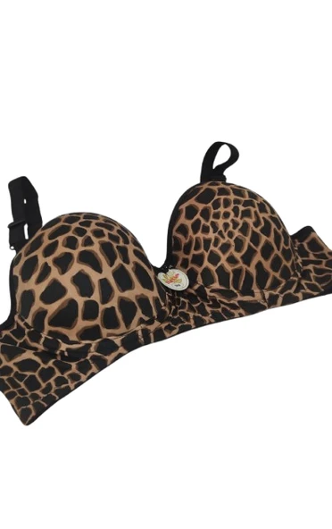 Tektaş Leopar Desenli Desteksiz Sütyen 90 BEDEN ürün görseli