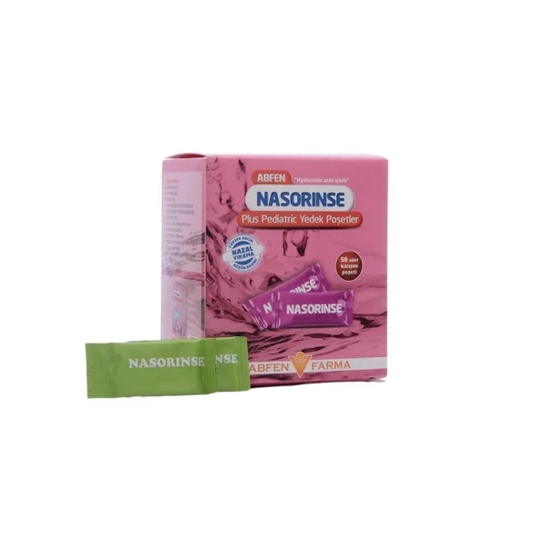 Abfen Nasorinse Plus Pediatric Yedek Poşetler Yüksek Hacimli Nazal Yıkama 50’li ürün görseli