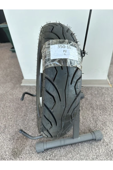 IRAN YASA TIRE&RUBBER Yasa P2 Motosiklet Scooter Dış Lastiği 350-10 Tubeless Tl (İÇ LASTİKSİZ) Ön/arka - Resim 4