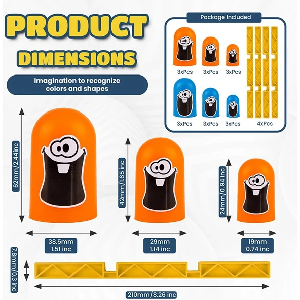 Think Master Monster Xox Strateji Zeka Oyunu Eğitici Kutu Oyunu Gobblers - Resim 2