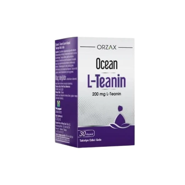 Ocean L-Teanin İçeren Takviye Edici Gıda 200mg 30 Kapsül ürün görseli