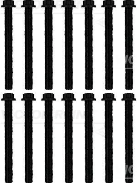 Mercedes Truck Silindir Kapak Saplaması 14'lu Mercedes Atego-Axor 2 Om906 - Victor Reinz 14-32172-02 - Resim 1