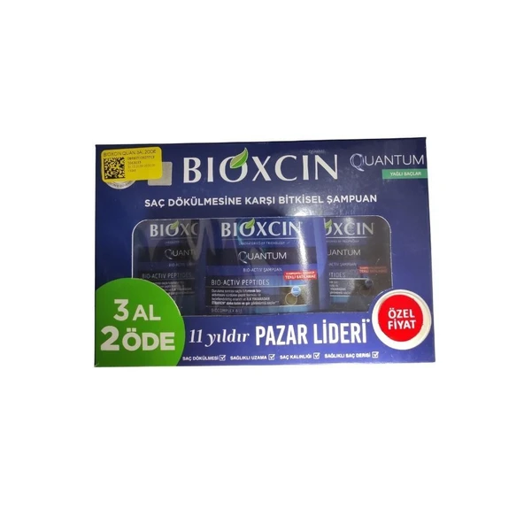 Quantum Yağlı Saçlar için Saç Dökülmesini Önleyici Şampuan 3 Al 2 Öde  3X300ml ürün görseli
