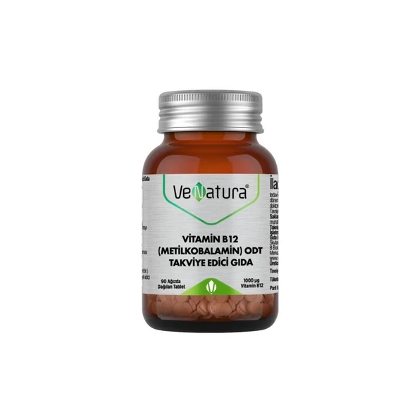Vitamin B12 (Metilkobalamin) ODT İçeren Takviye Edici Gıda 90 Ağızda Dağılan Tablet ürün görseli