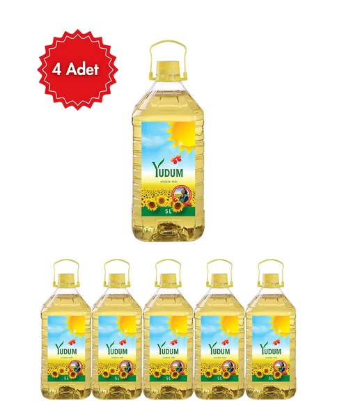 Yudum 5 LT Ayçiçek Yağı Pet x 4 Adet ürün görseli