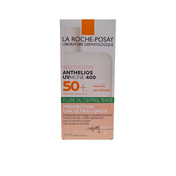 Anthelios UVMUNE 400 Oil Control Tinted Fluid SPF50+ Renkli Güneş Kremi 50ml ürün görseli