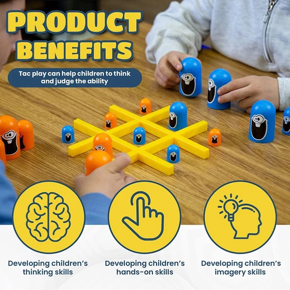 Think Master Monster Xox Strateji Zeka Oyunu Eğitici Kutu Oyunu Gobblers - Resim 5