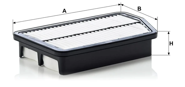 C 2630 - Hava filtresi -  MANN FILTER - Resim 2