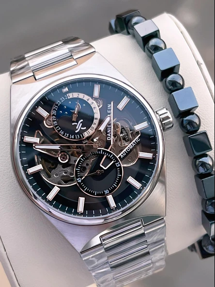 Daniel Klein Otomatik Ve Manuel Kurmalı Mehtap Ve Güneş Kadranlı 3 Atm Erkek Kol Saat FDK.14269.K3 ürün görseli