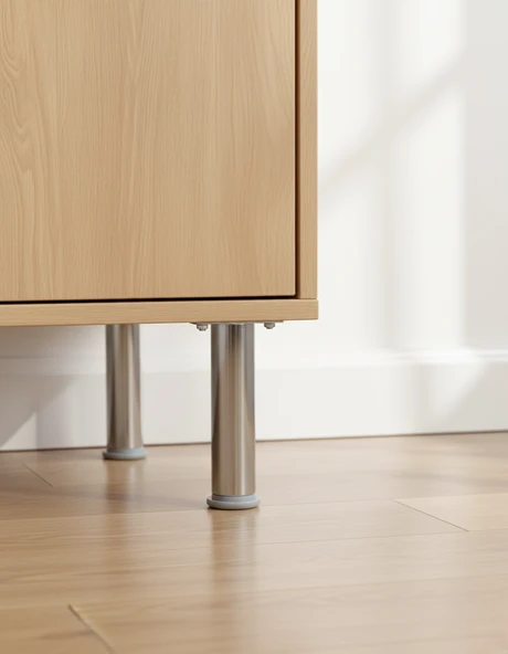 LUDIA Metal Ayarlanabilir 2 Adet Mobilya Ayağı Metal Tablalı 20cm - Resim 6