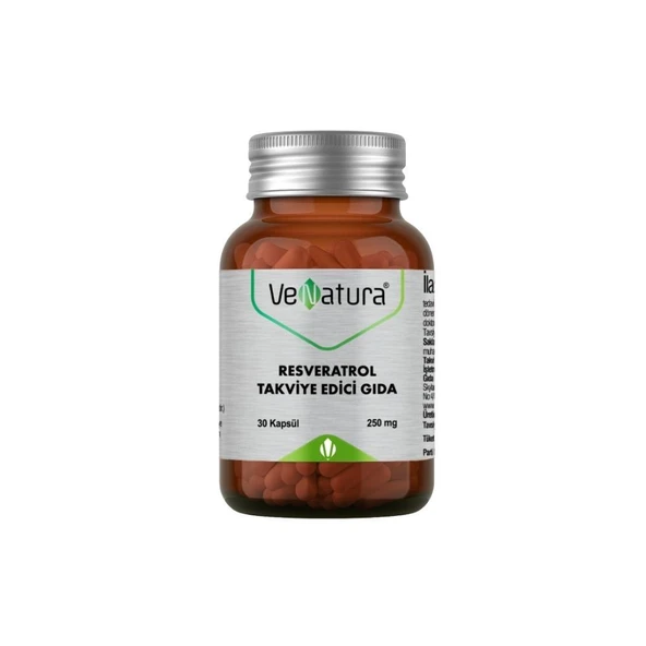 Resveratrol İçeren Takviye Edici Gıda 250mg 30 Kapsül ürün görseli