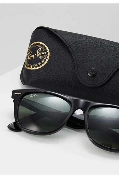Ray-Ban Rb2140 901 50wayfarer Siyah Kemik Yeşil Camlı Unisex Güneş Gözlüğü Rb 2140 901 - Resim 4