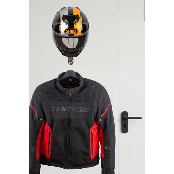 Baykush - Kask Askılığı- Motosiklet / Bisiklet / Scooter Uyumlu | Sağlam Metal Yapı -Kompakt Tasarım -Geniş Uyumluluk - Resim 6