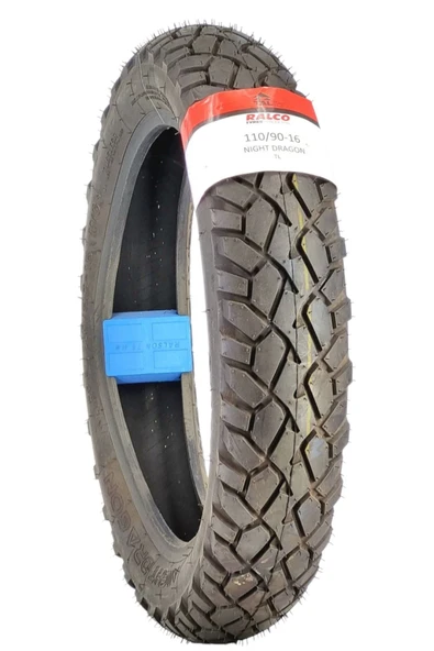 RALCO TYRES 110/90-16 Tl(TUBELESS) Motorsiklet Lastiği Arka ürün görseli 1