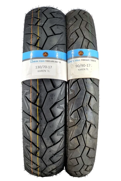 IRAN YASA TIRE&RUBBER 130/70-17 VE 90/90-17 TL (TUBELESS - DUBLEKS) MOTOSİKLET LASTİĞİ TAKIM - Resim 2