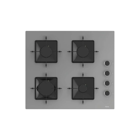 Ferre Pure Ss Serisi Gri Cam Ankastre Set D088 - SS208 - XE61MDV - Resim 4