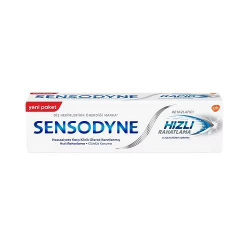 Sensodyne Beyazlatıcı Hızlı Rahatlatma Diş Macunu 75ml ürün görseli
