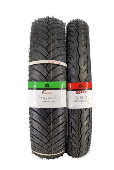 MARUTİ TYRES MOTOR LASTİK 120/80-17 VE 90/90-17 TL (TUBELESS - DUBLEKS) TAKIM - Resim 3