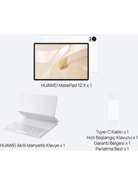 Huawei Matepad 12X 12.0" 8GB 256GB Beyaz + Klavye (Huawei Türkiye Garantili) - Resim 2