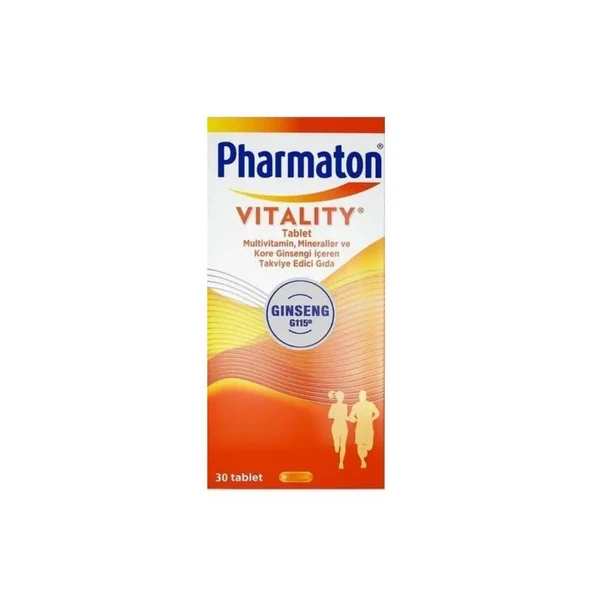 Vitality Multivitamin, Mineraller Ve Kore Ginsengi İçeren Takviye Edici Gıda 30 Tablet ürün görseli