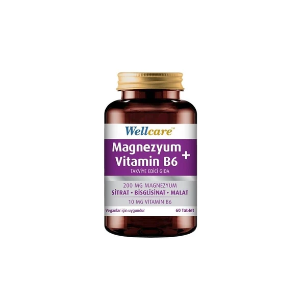 Magnezyum + Vitamin B6 İçeren Takviye Edici Gıda 60 Tablet ürün görseli