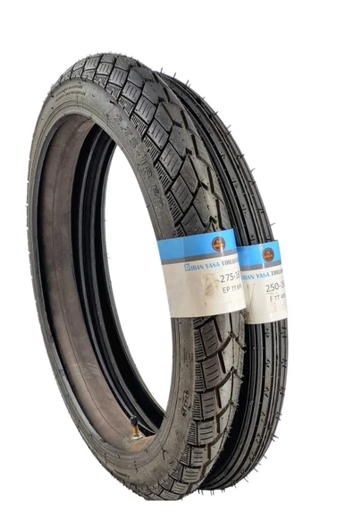 IRAN YASA TIRE&RUBBER 275-18 TT / 250-18 TT CG Motosiklet Lastiği Ön Arka Takım SET DIŞ LASTİK ürün görseli 1