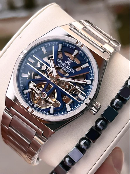 Daniel Klein Otomatik Mehtap Ve Güneş Kadranlı Bileklik Hediyeli 3 Atm Erkek Kol Saat FDK.14268.K4 ürün görseli