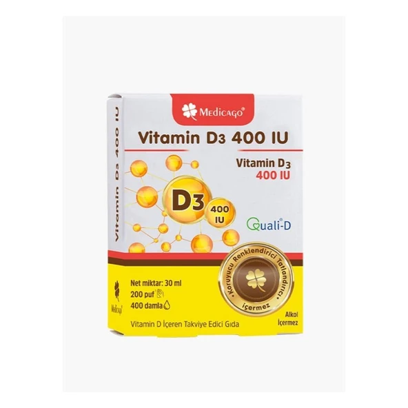 Vitamin D3 400IU İçeren Takviye Edici Gıda 30ml ürün görseli
