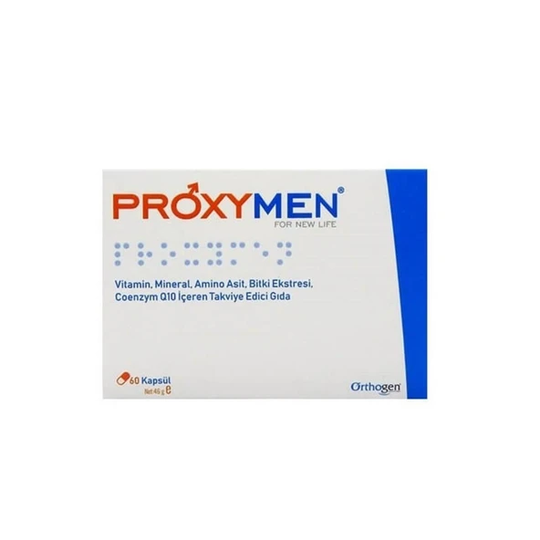 Proxymen Vitamin, Mineral, Amino Asit, Bitki Ekstresi, Koenzim Q10 İçeren Takviye Edici Gıda 60 Kapsül ürün görseli