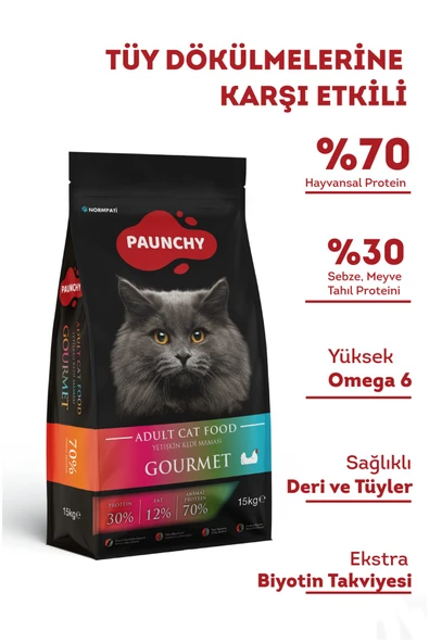 Paunchy Tavuk Etli Gurme Yetişkin Kedi Maması 15 Kg ürün görseli 1