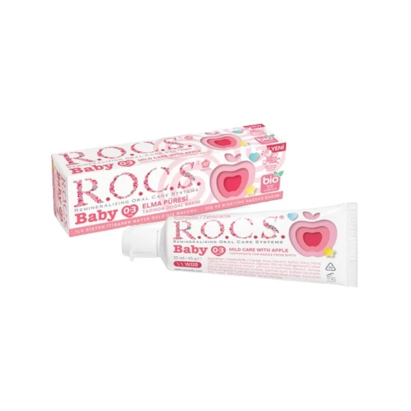 Baby Elma Püresi Tadında  0-3 Yaş Florürsüz Diş Macunu 35ml ürün görseli