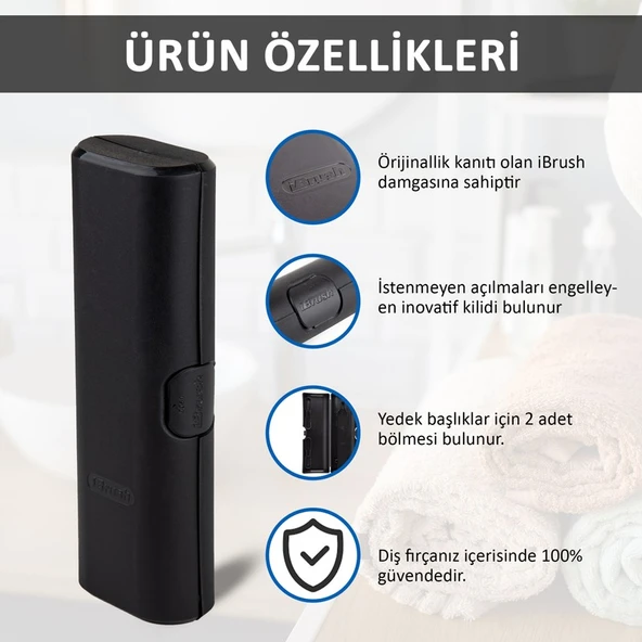 ibrush Oral B Uyumlu Şarjlı Diş Fırçası Yedek Başlığı Koruma Kabı Saklama Kabı Hijyenik Seyahat Kutusu - Resim 2