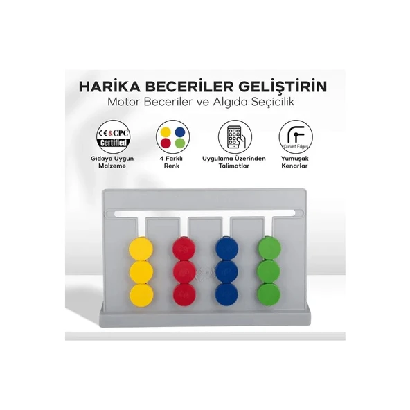 Think Master Master Abacus Rubik Abaküs Montessori Zeka Oyunu Dijital Oyun Kartları ile Destekli - Resim 2