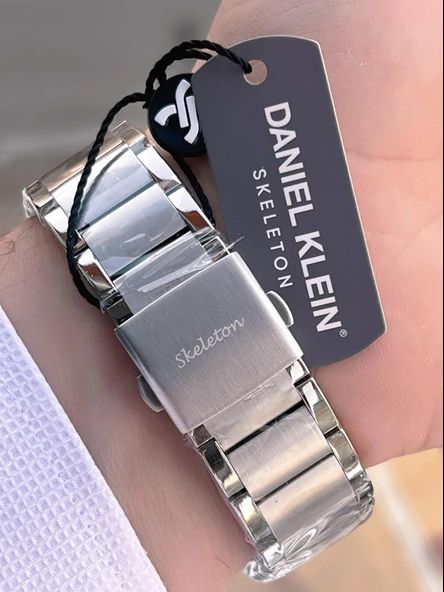 Daniel Klein Otomatik Mehtap Ve Güneş Kadranlı Bileklik Hediyeli 3 Atm Erkek Kol Saat FDK.14268.K3 - Resim 6