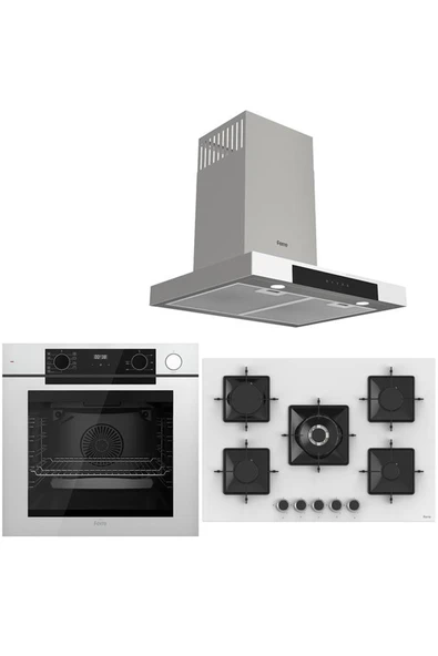 Ferre STEAM PLUS 75 SERİSİ 3LÜ CAM ANKASTRE SET (QEP64CB-SS036-D101) ürün görseli