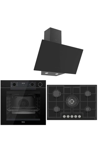 Ferre STEAM PLUS 75 SERİSİ 3LÜ CAM ANKASTRE SET (QEP64CS-ED035-D077) ürün görseli