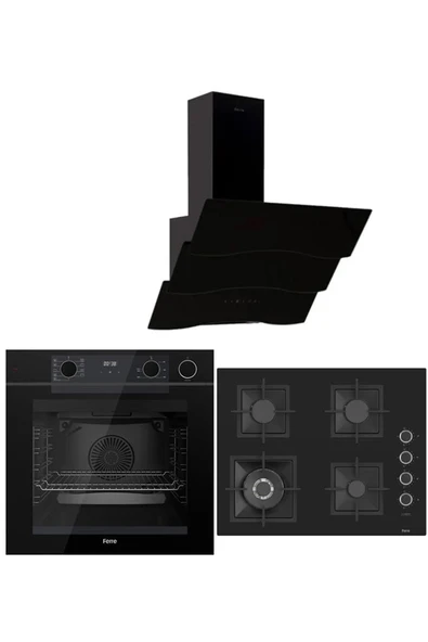 Ferre STEAM PLUS 65 SERİSİ 3LÜ CAM ANKASTRE SET (QEP64CS-SC405-D023) ürün görseli