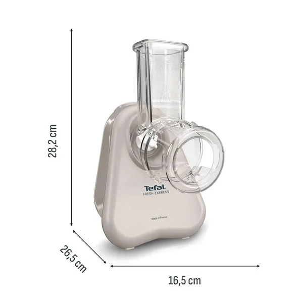 Tefal Fresh Express 150 Watt 3 Fonksiyonlu Doğrayıcı Rondo - Açık Gri - Resim 3