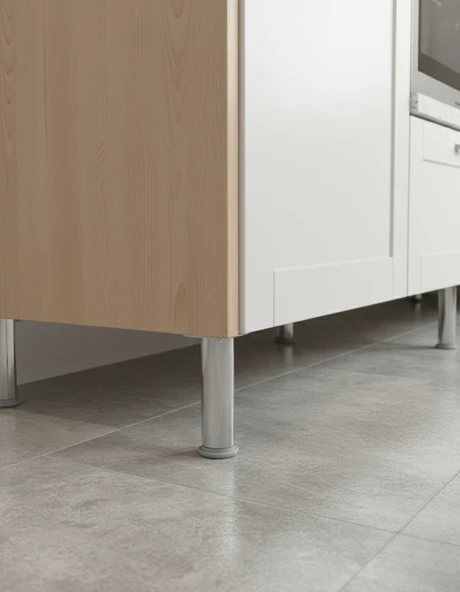 LUDIA Metal Ayarlanabilir 4 Adet Mobilya Ayağı Metal Tablalı 20cm - Resim 7