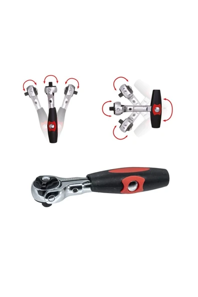 İzeltaş 1507067115 Mafsallı Cırcır T Kol 1/4'' (72 Diş) 115mm - Resim 4