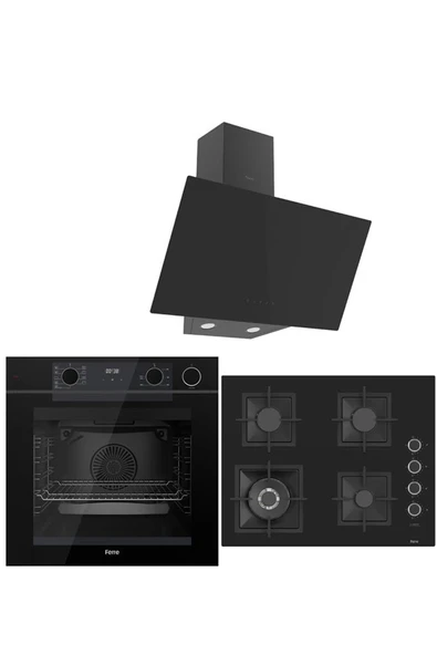 Ferre STEAM PLUS 65 SERİSİ 3LÜ CAM ANKASTRE SET (QEP64CS-SC405-D077) ürün görseli