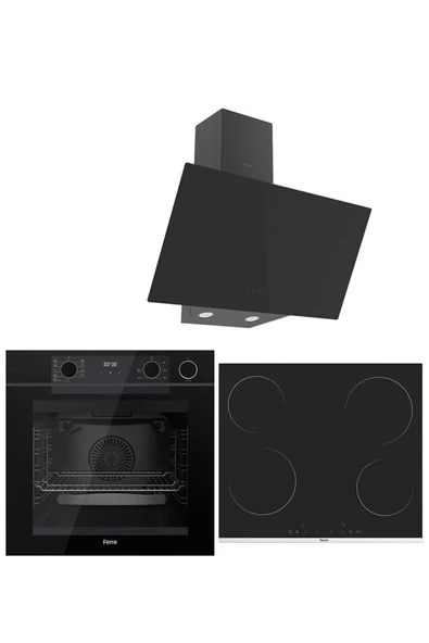 Ferre STEAM PLUS SERİSİ 3LÜ CAM ANKASTRE SET (QEP64CS-MS261-D077) ürün görseli