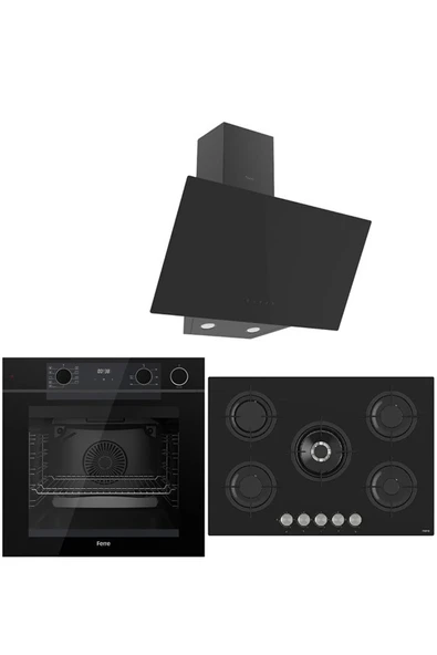 Ferre STEAM PLUS 75 SERİSİ 3LÜ CAM ANKASTRE SET (QEP64CS-RS035-D077) ürün görseli