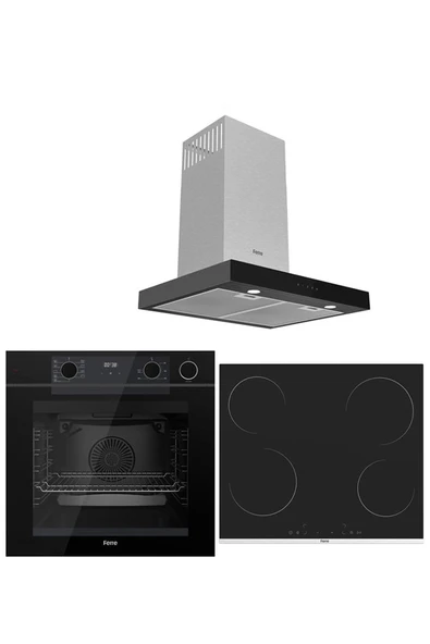 Ferre STEAM PLUS SERİSİ 3LÜ CAM ANKASTRE SET (QEP64CS-MS261-D100) ürün görseli